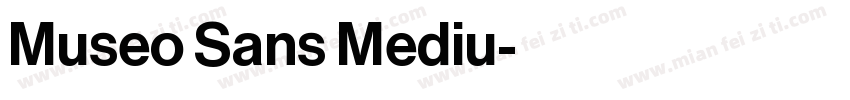 Museo Sans Mediu字体转换